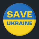 Spara Ukraina Ukrainas Flagga Magnet<br><div class="desc">Spara Ukraina Ukrainas Flagga</div>