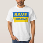 Spara Ukraina Ukrainas Flagga T Shirt<br><div class="desc">Spara Ukraina Ukrainas Flagga</div>