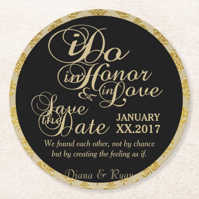 Spara Underläggen Datum Underlägg Papper Rund (Framsidan)