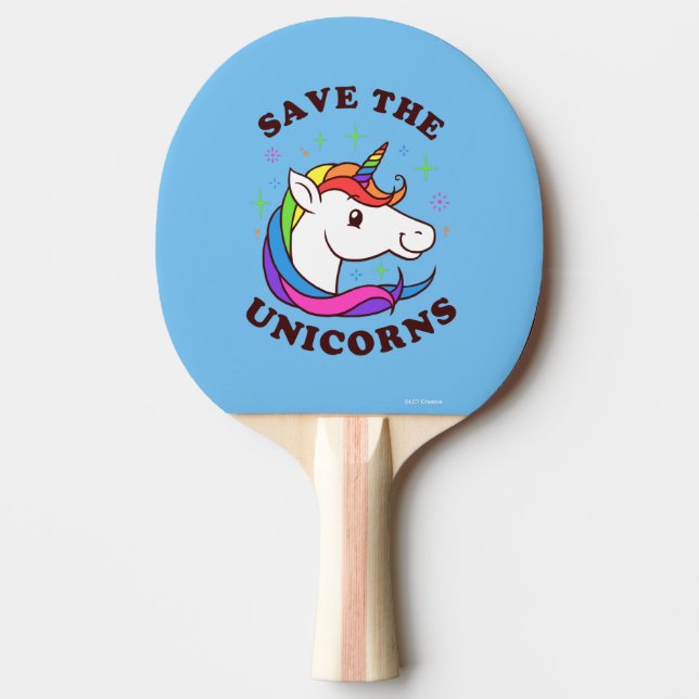 Spara Unicorns Pingisracket (Framsidan)