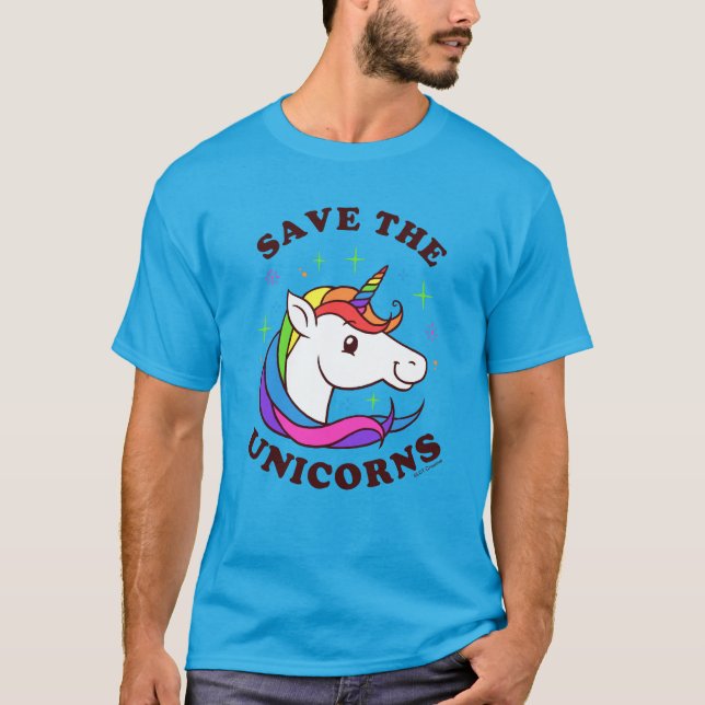 Spara Unicorns T Shirt (Framsida)