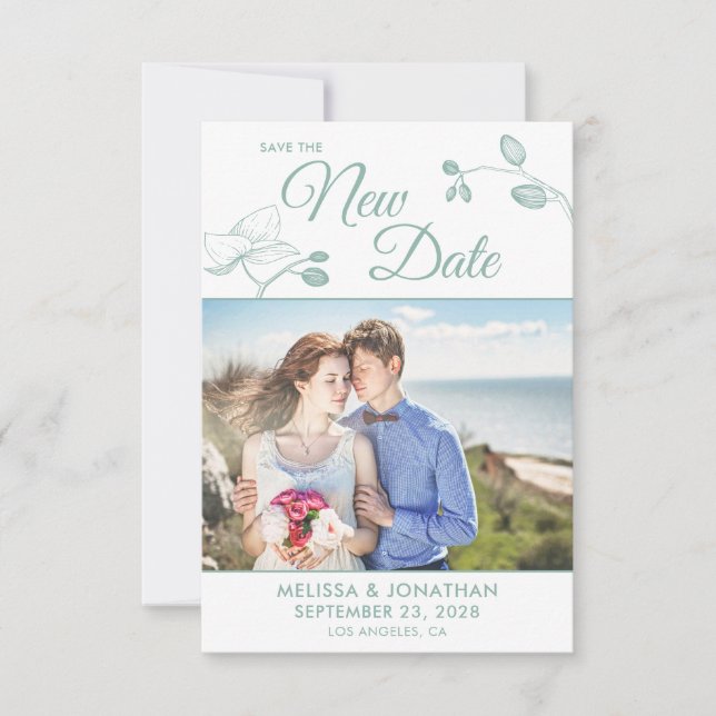 Spara Uppskjutningsfoto för New Date bröllop (Framsida)