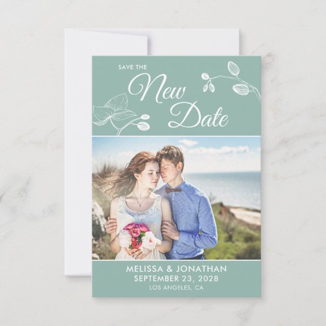 Spara Uppskjutningsfoto för New Date bröllop (Framsida)