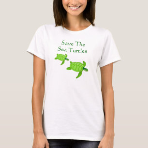 Spara utsatte för fara havsjölivet för havet den tee shirt