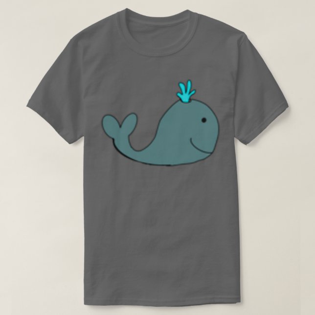 Spara Valarna Lycklig Whale Oh Whale Cute Ocean Wh T Shirt (Design framsida)