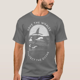 Spara Valarna skyddar Ocean Orca Killer Whal T Shirt