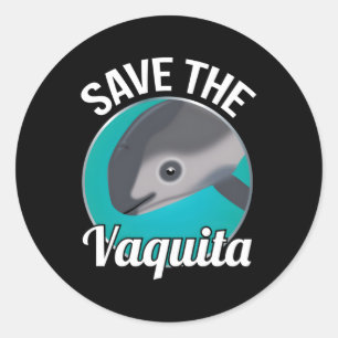 Spara Vaquita Sällsynt Porpoise Cochito Runt Klistermärke