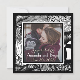 Spara vår datummoderna elegant med ditt foto