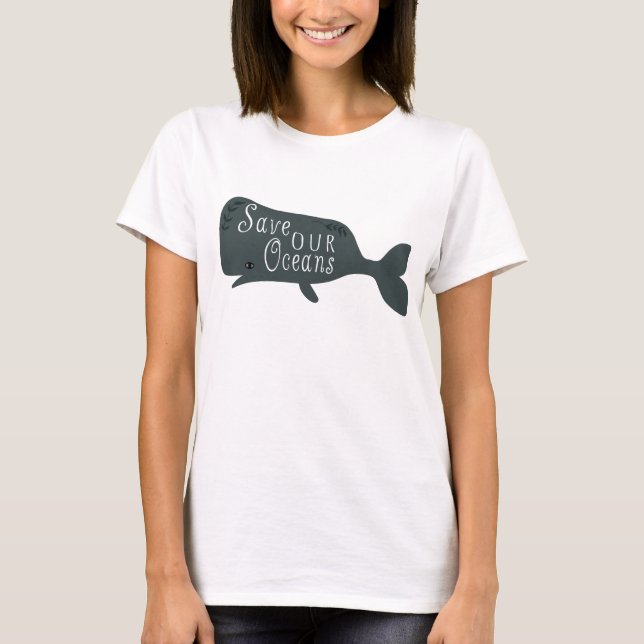 Spara vår havsmiljö t shirt (Framsida)