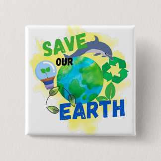 Spara Vår jord Knapp