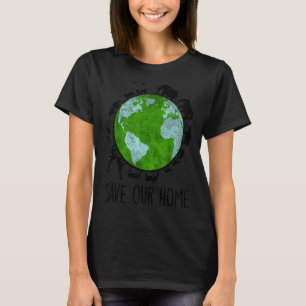 Spara vår miljö för jorddagsplanet för husdjur t shirt