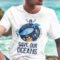 Spara vår oceans Earth Day T-Shirt