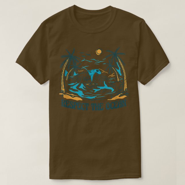 Spara Vår Oceans Orca Whale - Hajhavet T Shirt (Design framsida)