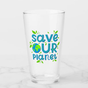 Spara vår planet glaskopp