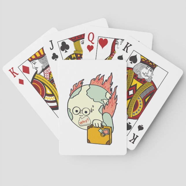 Spara vår planet - Jorddagen Casinokort (Baksidan)