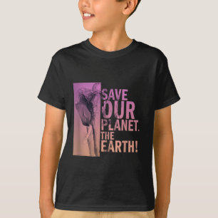 Spara vår planet, jorden Elephant Environmental P T Shirt