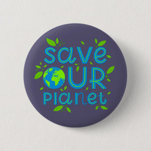 Spara vår planet knapp