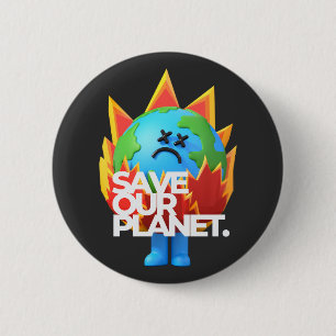 Spara vår planet knapp