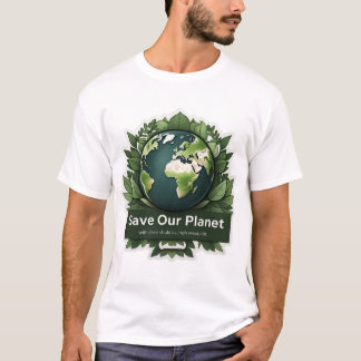 Spara vår planet - naturinspirerade miljövänliga D T Shirt