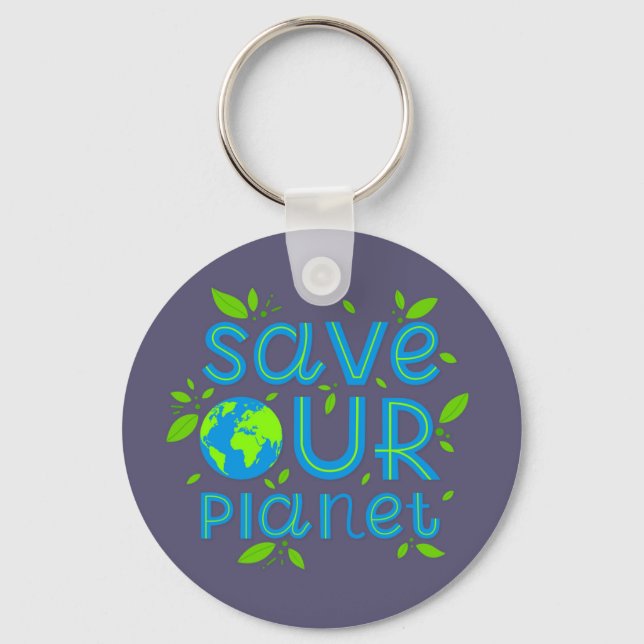 Spara vår planet nyckelring (Framsida)