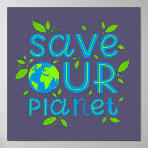 Spara vår planet poster