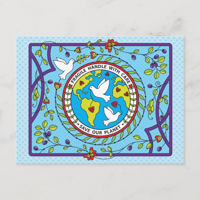 Spara vår planet_ vykort (Framsida)