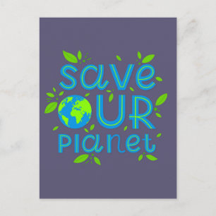 Spara vår planet vykort