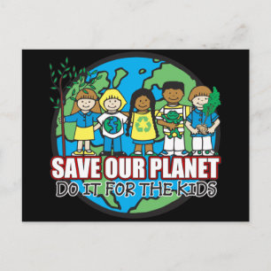 Spara vår planet vykort