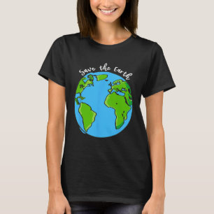 Spara vår planetens jorddag T Shirt För barn och A