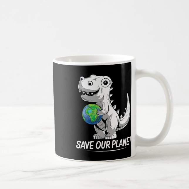 Spara vår planetens jorddag, Trex Environment Kids Kaffemugg (Höger)