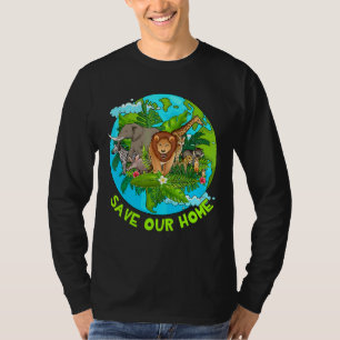Spara Vår planetets årsdag för husdjur - vår jordd T Shirt