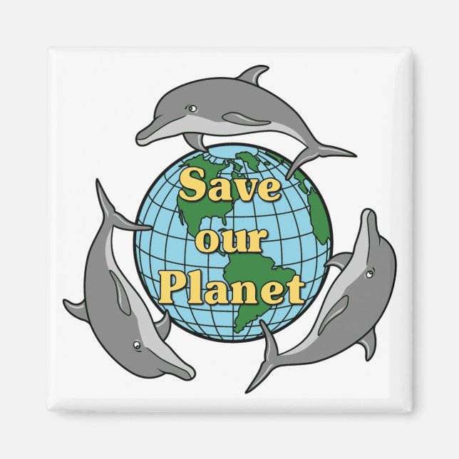 Spara vår planetmagnet magnet (Framsidan)