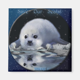 "SPARA VÅR SÄLAR!" Art Magnet
