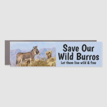 Spara Vår Vild Burros Bumper-fästare