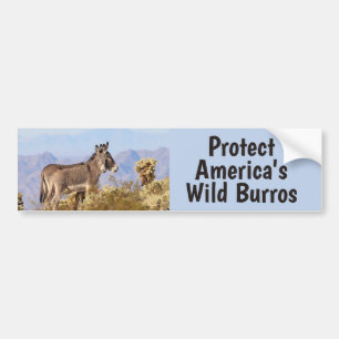 Spara Vår Vild Burros Bumper-fästare Bildekal