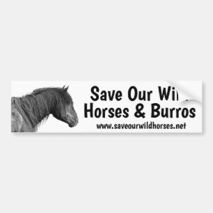 Spara Vår Vild Horses Bildekal