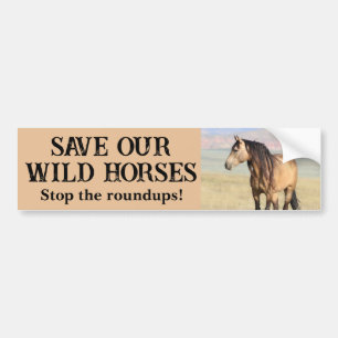 Spara Vår Vild Horses Bildekal