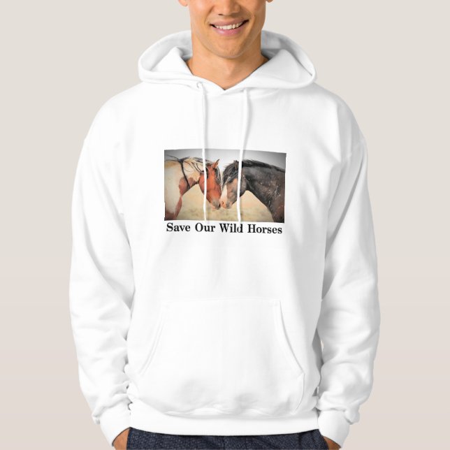 Spara Vår Vild Horses Hoodie (Framsida)
