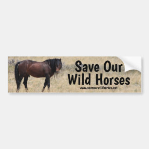 Spara vår Vild Horses Kampanj Bildekal