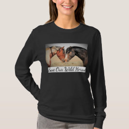 Spara Vår Vild Horses Långärmad T-Shirt