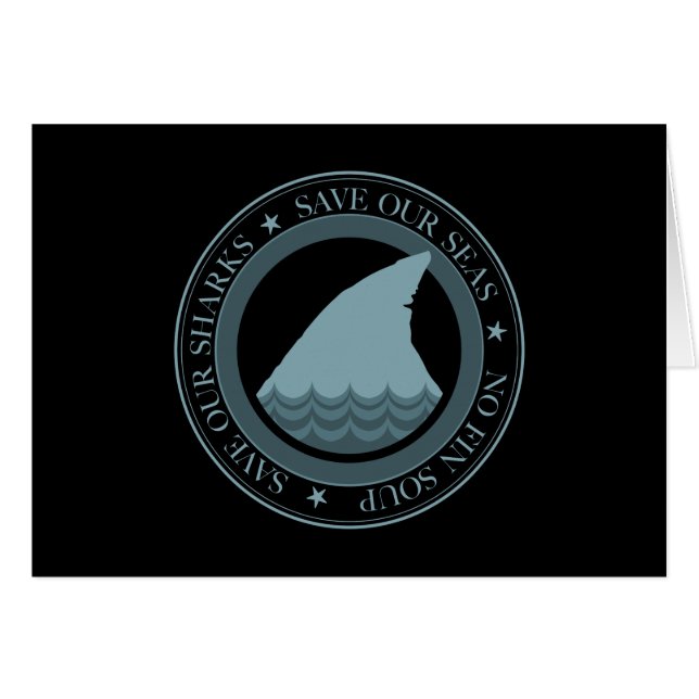 spara våra hajar OBS kort (Framsidan Horizontal)