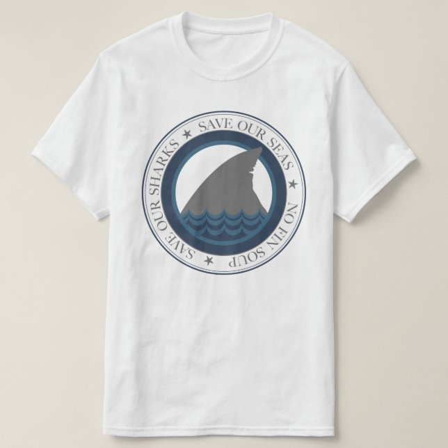 spara våra hajar t-shirt (Design framsida)