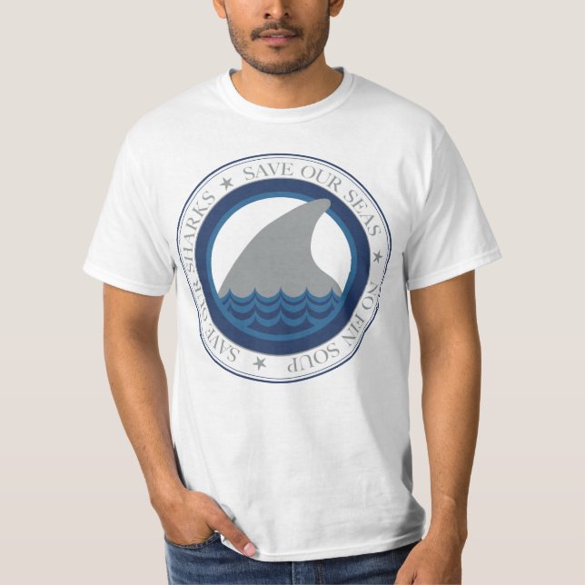 spara våra hajar tee shirt (Framsida)