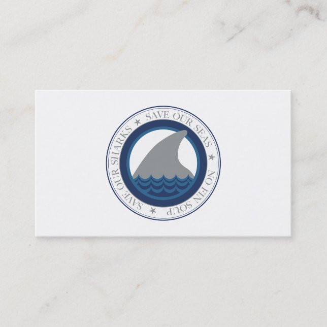 spara våra hajar visitkort (Framsida)