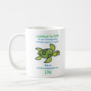 Spara våra havssköldpaddor kaffemugg