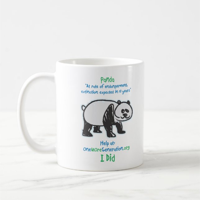 Spara våra Pandas Kaffemugg (Vänster)