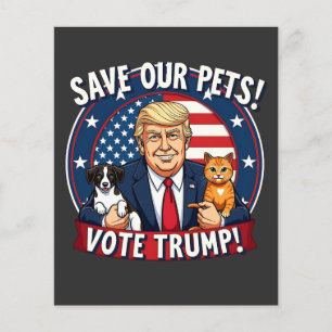 Spara våra sällskapsdjur: Trumpump Pets for Trump
