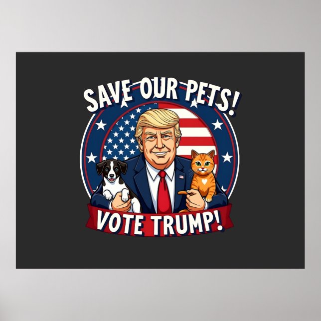 Spara våra sällskapsdjur: Trumpump Pets for Trump  Poster (Framsidan)