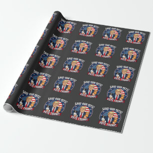 Spara våra sällskapsdjur: Trumpump Pets for Trump Presentpapper