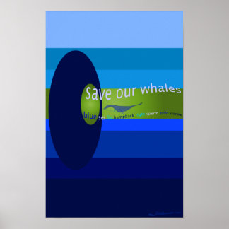 Spara Våra valar Poster
